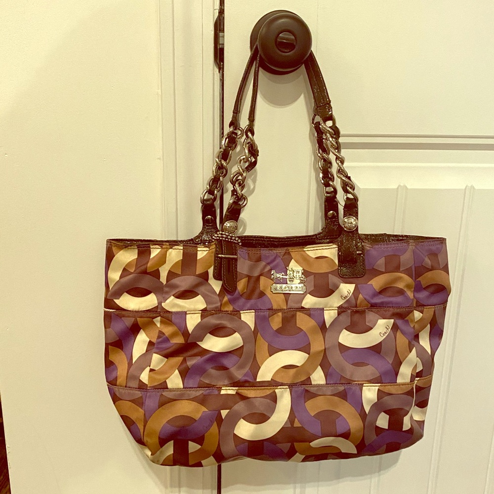 Coach tote with matching wallet